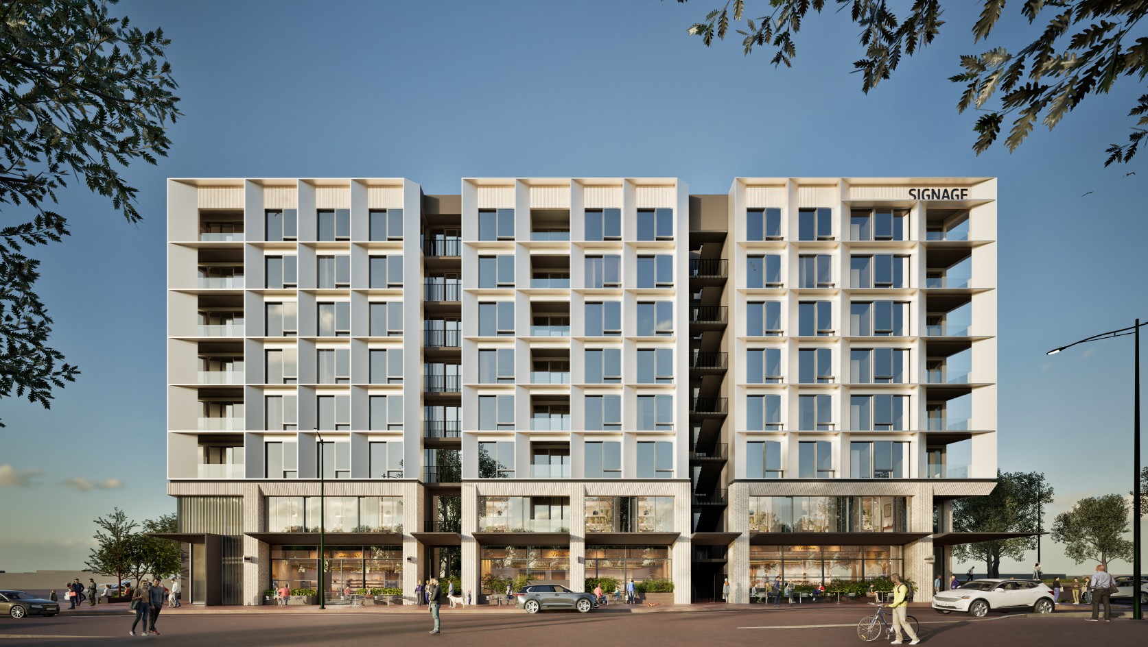 Artist impression of the development